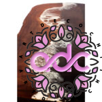 میز عسلی رزین طرح موج دریا 2