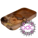 زیرلیوانی چوب و رزین زرد