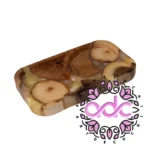 زیرلیوانی چوب و رزین زرد