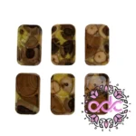 زیرلیوانی چوب و رزین زرد