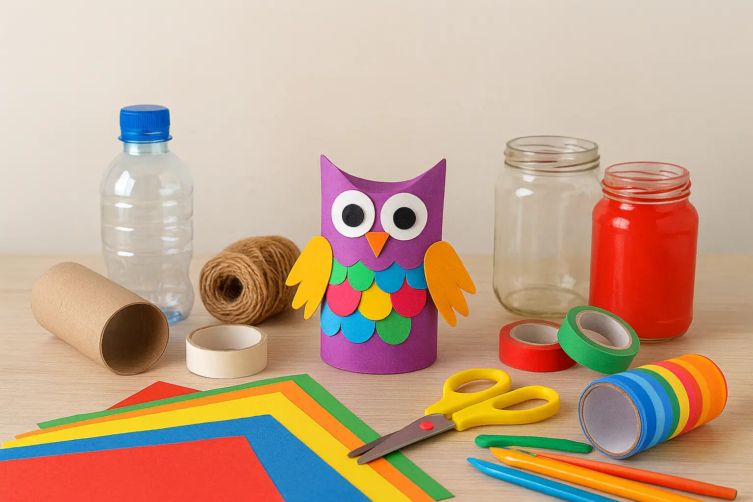 کاردستی با وسایل دور ریختنی 1 کاردستی با وسایل دور ریختنی